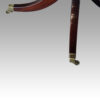 George V mahogany twin pillar dining table leg