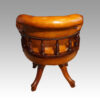 Late Victorian revolving desk chair rear