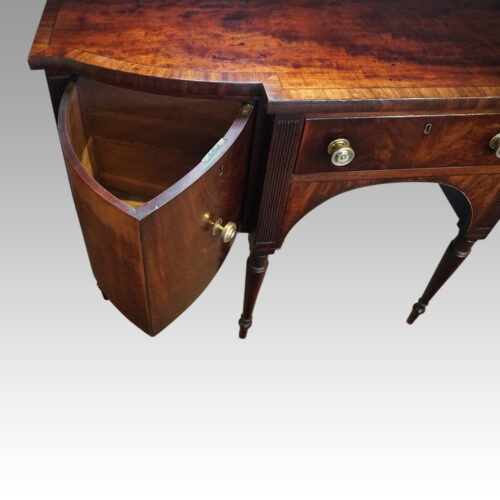Regency mahogany sideboard wine drawer