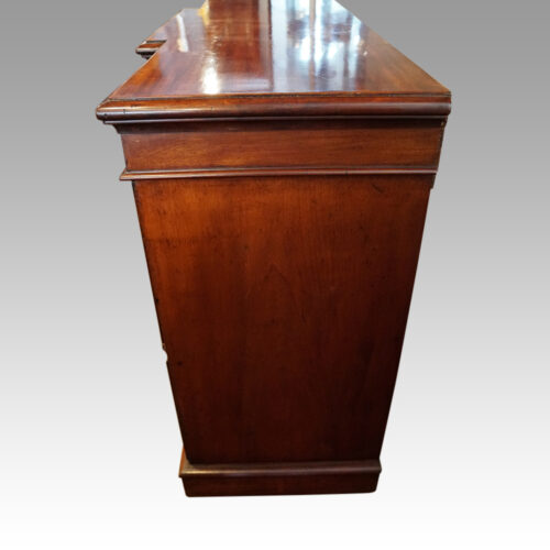 Victorian mahogany breakfront side cabinet side