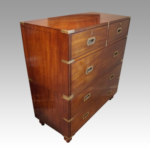 Victorian military chest angle