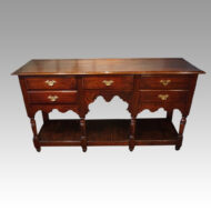 Antique oak dresser base with pot board