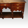 Antique oak dresser base with pot board front end