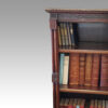Edwardian mahogany Chippendale style bookcase column detail