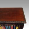 Edwardian mahogany Chippendale style bookcase gadrooning