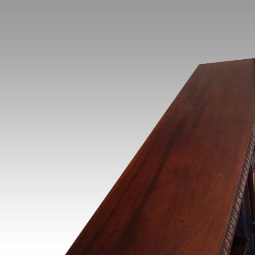 Edwardian mahogany Chippendale style bookcase top
