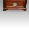 Edwardian walnut Wellington chest feet
