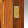 Edwardian walnut Wellington chest lock