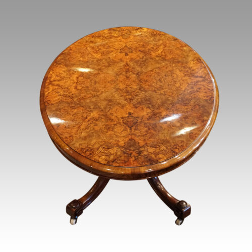 Fine Victorian burr walnut coffee table top