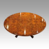 Fine Victorian burr walnut coffee table top view