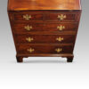 Georgian small mahogany bureau drawer front