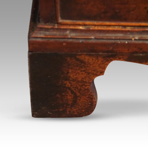 Georgian small mahogany bureau foot