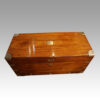 Large Victorian camphorwood campaign trunk top