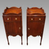 Pair mahogany bedside cabinets