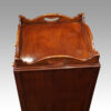 Pair mahogany bedside cabinets hand grip