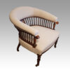 Pair of Edwardian tub chairs angle