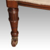 Pair of Edwardian tub chairs front leg