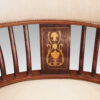 Pair of Edwardian tub chairs inlaid splat
