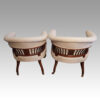 Pair of Edwardian tub chairs rear
