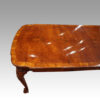 Queen Anne style walnut extending dining table end