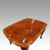Queen Anne style walnut extending dining table top