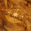 Victorian inlaid rosewood coffee table central inlay