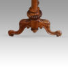 Victorian inlaid walnut backgammon sewing table feet