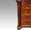 Victorian large serpentine chest column