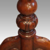 Victorian rosewood library table carved bulbous