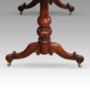 Victorian rosewood library table end support