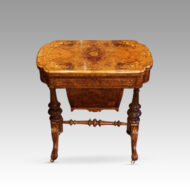 Victorian walnut combined games and worktable