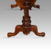 Victorian walnut backgammon worktable end support
