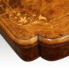 Victorian walnut backgammon worktable indent corner