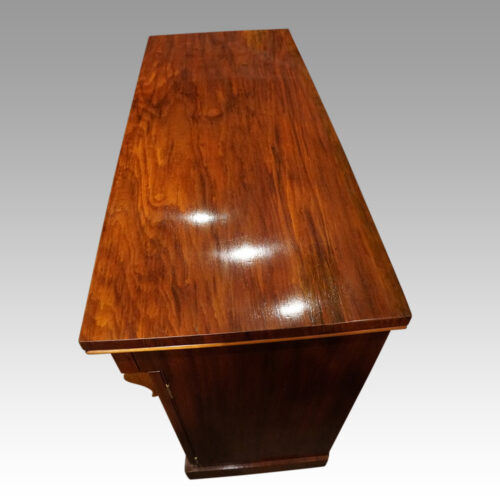 Victorian walnut chiffonier top end