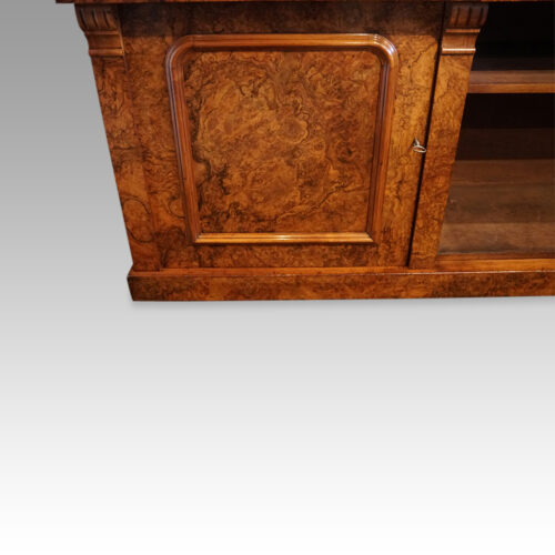 Victorian walnut sideboard door