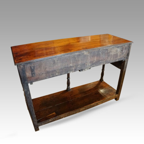 Antique dresser base with pot board rear