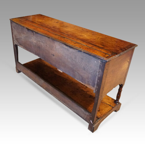 Antique oak pot board dresser multi drawers back