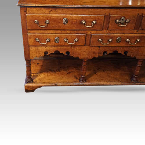 Antique oak pot board dresser multi drawers end