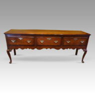 Georgian cabriole dresser base 2m