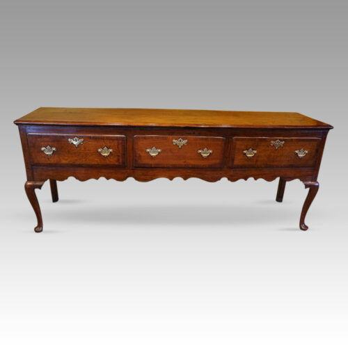 Georgian cabriole dresser base 2m