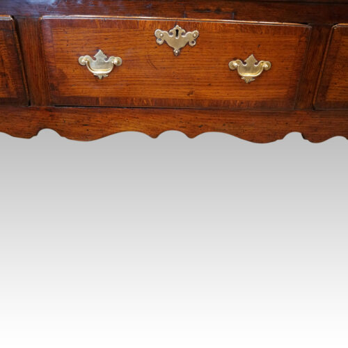 Georgian cabriole dresser base 2m middle drawer