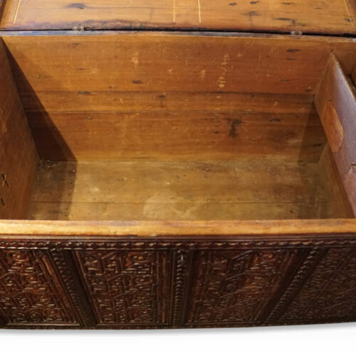 Large Antique Islamic chest interior