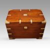 Victorian brass bound campaign trunk