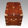 Victorian brass bound campaign trunk end