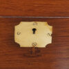 Victorian brass bound campaign trunk key plate