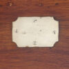 Victorian brass bound campaign trunk plaque