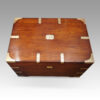 Victorian brass bound campaign trunk top