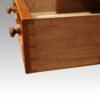 Victorian burr walnut housekeepers cabinet linings