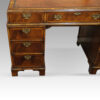 Walnut Georgian style pedestal desk drawers