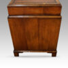 Walnut Georgian style pedestal desk end view